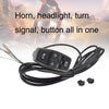 3 In 1 Switch Mountain Car Skateboard Horn Headlights Turn Switch(48V)