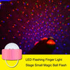 5 PCS D2 LED Flashing Finger Light Stage Small Magic Ball Flash(White)