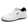 Leather Men Casual Shoes Breathable Leisure Male Sneakers All-match Men Shoes, Size: 40(White)