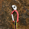 XINDA  22KN Rock Climbing  Straight Quickdraw Spring-loaded Gate Buckle Aluminum Carabiner(Orange)