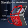 For Samsung Galaxy Z Flip6 360 Rotation Ring Holder MagSafe Shockproof PC Phone Case(Red)