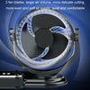F621 Car Rotatable Turntable Silent Car Double Head Fan, Model: 12V Cigarette Lighter