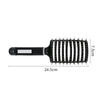 Hair Scalp Massage Comb Hairbrush Bristle Nylon Women Curly Detangle Hair Brush for Salon Hairdressing Styling Tool(Black)