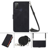 For Alcatel 1S / 3L 2021 Crossbody 3D Embossed Flip Leather Phone Case(Black)