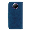 For Xiaomi Redmi Note 9T / Note 9 5G Chinese Butterfly Rose Embossed Leather Phone Case(Blue)