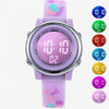 JNEW A86628 Student Cartoon 3D Butterfly Multi-Function Waterproof LED Sports Electronic Watch(Blue)