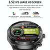 T95 1.52 inch BT5.0 Smart Sport Watch with Earbuds, Support Bluetooth Call / Blood Oxygen / Heart Rate / Blood Pressure Health Monitor(Black)