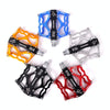 Bicycle Pedal Mountain Bike Aluminum Alloy Palin Pedal Non-Slip Bearing Pedal(901 Black)