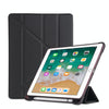 Multi-folding Shockproof TPU Protective Case for iPad 9.7 (2018) / 9.7 (2017) / air / air2, with Holder & Pen Slot(Black)