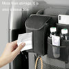 DE RAN FU Flip Fur Car Seat BackTissue Box Storage Hanging Bag With Hook(Black)