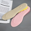 2 Pairs Massage Inner Heightening Insoles Men and Women EVA Breathable Sports Heightening Shoes Full Pad, Size: 39-40(Pink 3.5cm)