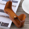 1/4 inch Thread PU Leather Camera Half Case Base for Canon G7 X Mark II (Brown)