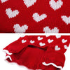 Red Heart Dog Sweater - Christmas Jumper (L)