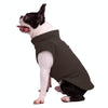 Warm Fleece Dog Coat, Coffee, XL - French Bulldog, Pug