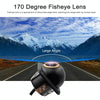 Car Universal HD Night Vision Rear View Reversing Three-Control Fisheye Camera, Style: AHD720P Straw Hat