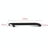 F601 4 PCS One Word Long Magnet Car Bracket Car Navigation Lazy Magnetic Metal Bracket(Rounded Silver)