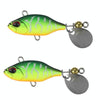 2pcs Luya Bait Shenshui VIB With Metal Tablets Fake Bait Tiller Mouth Bass Bionic Fishing Bait(D)