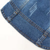 Retro Denim Dog Vest with Hood, Size M