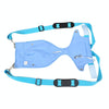 Leather Pet Chest Carrier Backpack, Blue, for Small/Medium Dogs (34-40cm Chest)