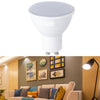 LED Light Cup 2835 Patch Energy-Saving Bulb Plastic Clad Aluminum Light Cup, Power: 7W 12 Beads(GU10 Milky White Cover (Cold Light))
