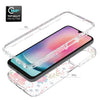 For Samsung Galaxy A24 5G / 4G Transparent Painted Phone Case(Purple Floral)