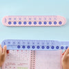 Montessori Math Decomposition Ruler Kindergarten Children Numbers Addition and Subtraction Arithmetic Enlightenment Teaching Aids, Length: 25.5cm(Pink)