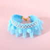 Lace Pet Collar, Blue, M (25-30cm), Cats & Dogs