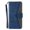 For Samsung Galaxy A36 Nail Skin Feel Stitching Calf Texture Leather Phone Case(Blue)