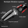 Car Wired Portable 120W Handheld Powerful Vacuum Cleaner Cable Length: 5m, without LED Light (Black)