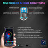 8 in 1 G6 RGB Colorful Car Chassis Light LED Music Atmosphere Light With 4-Button Remote Control