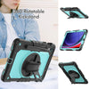 For Samsung Galaxy Tab S9 / S9 FE Silicone + PC Tablet Case(Black+Light Blue)