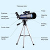 WR852-3 16x/66x70 High Definition High Times Astronomical Telescope with Tripod & Phone Fixing Clip & Moon Filter(Dark Blue)
