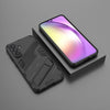 For Samsung Galaxy A56 5G Punk Armor 2 in 1 PC + TPU Shockproof Phone Case with Invisible Holder(Black)