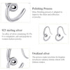 S925 Sterling Silver Simple Heart Ear Stud Women Earrings