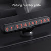 3R-2166 3 in 1 Multifunctional Car Parking Number Plate with Safety Hammer + Cutting Seat Belt