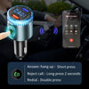 BC77 QC3.0 Fast Charging Car Bluetooth Hands-free MP3 Player FM Transmitter(Navy Blue)