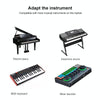3 in 1 8 Pin, Type-C, Micro USB to USB-B MIDI Instruments Printer Cable, Length: 1m, Length:1m(Black)