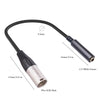 0.3m 6.35mm Female to XLR Male Microphone Audio Conversion Cable