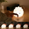 ZD-27 Cute Hedgehog Night Light Timer Dimming USB Bedside Lamp, Style: Button Control