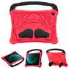 For Samsung Galaxy Tab S9 FE Boxing Series Kickstand EVA Shockproof Tablet Case with Shoulder Strap(Red Black)