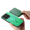 For Xiaomi Redmi K70 / K70 Pro 5G Retro Magsafe Card Bag PU Back Cover Phone Case(Green)