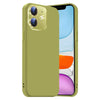 For iPhone 11 Nano Lens Cover Liquid Silicone Phone Case(Fruit Green)