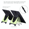 HAWEEL Portable 20W Monocrystalline Silicon Solar Power Panel Charger, with USB Port & Holder & Tiger Clip, Support QC3.0 and AFC(Black)