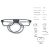 Portable Magnetic Hanging Neck Retractable Reading Glasses +350(Brown Frame Black Legs)