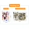 For DJI Neo 2pcs Combo Drone Body Protective Stickers(Dark Camo + Grunge Eyes)