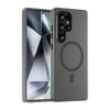 For Samsung Galaxy S25 Ultra MagSafe Frosted Translucent TPU + PC Full Coverage Phone Case(Black)