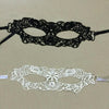 Masquerade Party Dance Sexy Lady Lace Delight Mask(White)