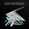 COOLCOLD U2S Portable Foldable Hollow Double Triangle Height Adjustable Aluminum Alloy Bracket for Laptop