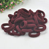 20pcs / Pack Girls Kids Rubber Bands Ponytail Holder Elastic Hair Bands (Wine Red)