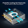 GXMO GX55 Windows 11 Intel N5105 Mini PC NVME SSD WiFi Mini Desktop Computer, Specification:16GB+512GB(Black)